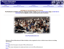 Tablet Screenshot of physicseducation.net